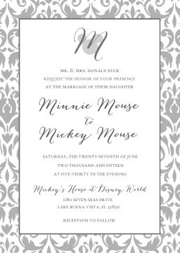 Wedding Logo Invitation - Background, logo, fonts, colors, and wording are all customizable!